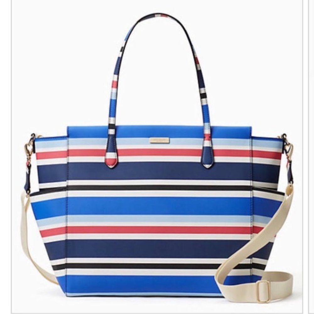 Kate Spade Kaylie Baby Bag Tote in Laurel Way Stripe